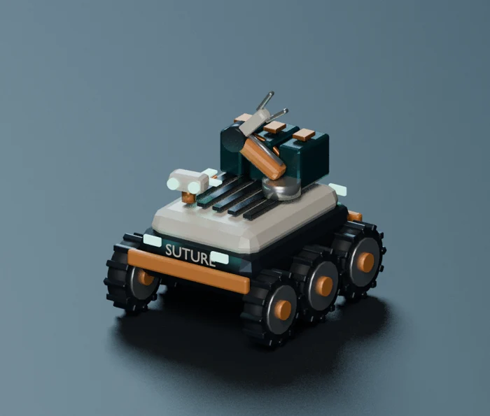 Suture service rover with maintenance arm