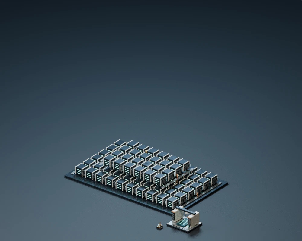 Broad low computronium terrace with a second layer and the same reference workshop