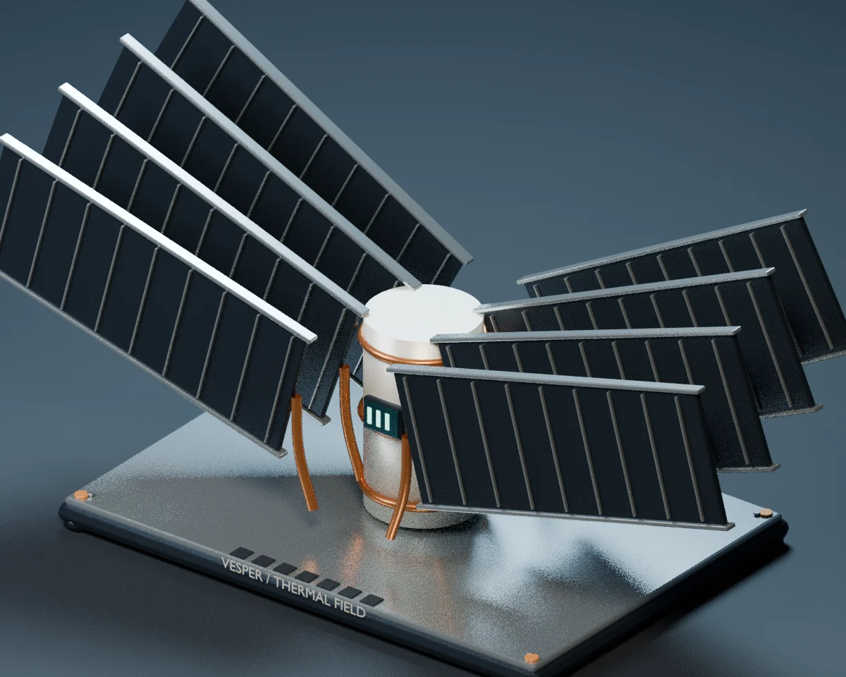 Vesper original Blender model, CPU studio portrait