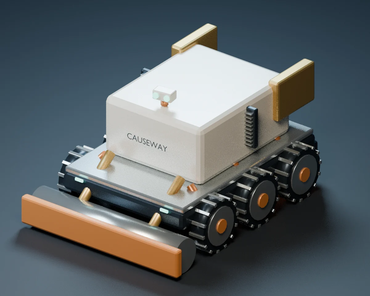 Causeway original Blender model, CPU studio portrait