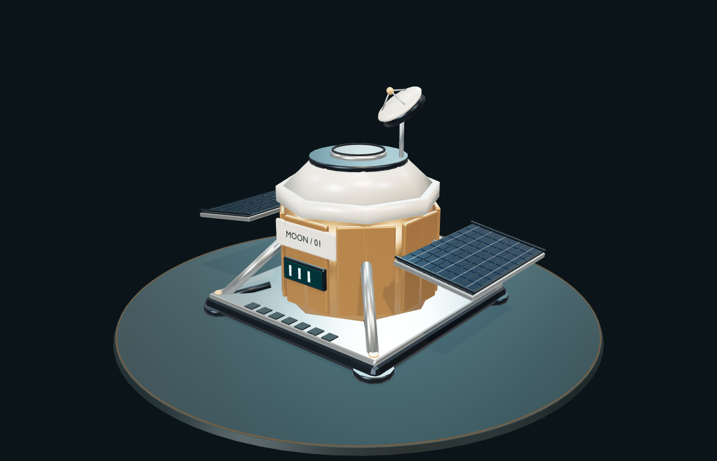 Pioneer seed lander studio view